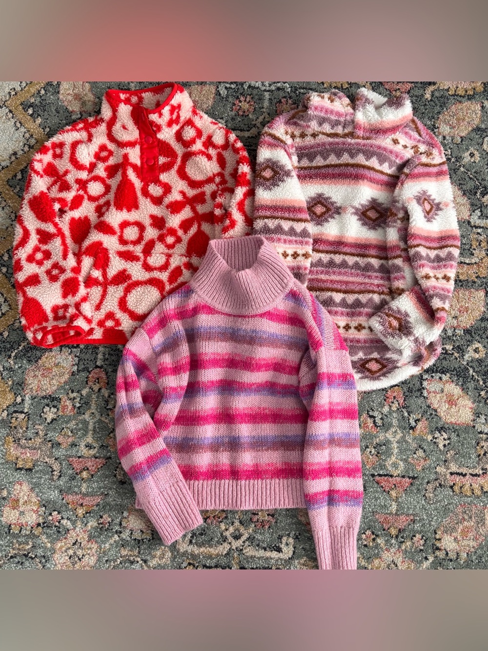 Cat & Jack Children’s Place OshKosh Sweater Bundle Lot Sz Medium 8